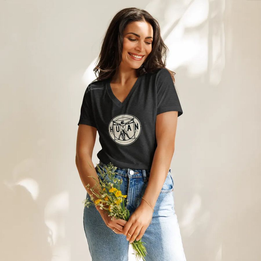 Human V-Neck T-Shirt product image (11)