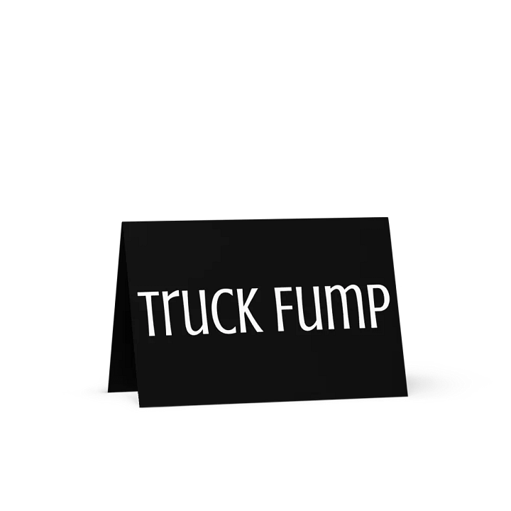 Truck Fump Black All Occasion Greeting Card product image (1)