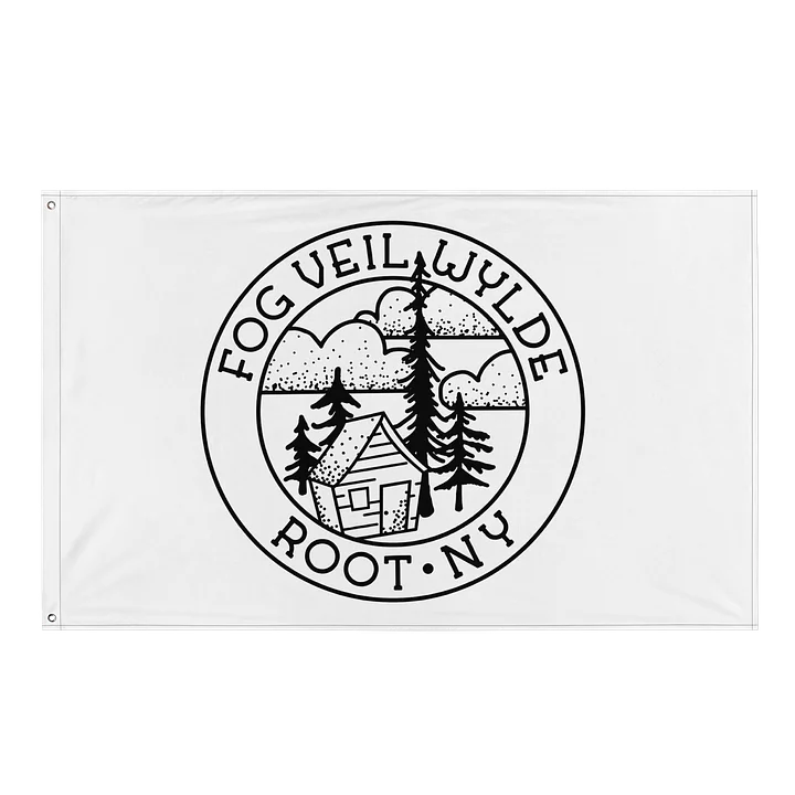 Classic Seal in Black | White Flag with Black Stiching product image (1)