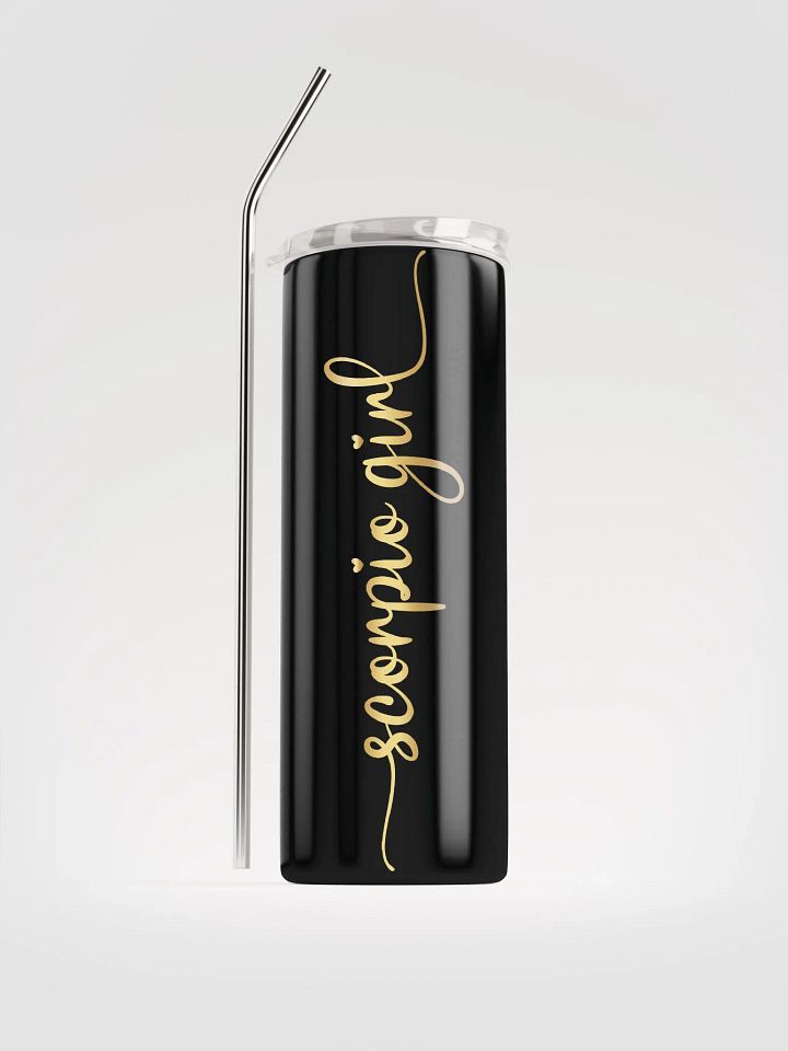 Radiate Elegance with our Gold Scorpio Girl Stainless Steel Tumbler | Eco-Friendly Chic product image (1)