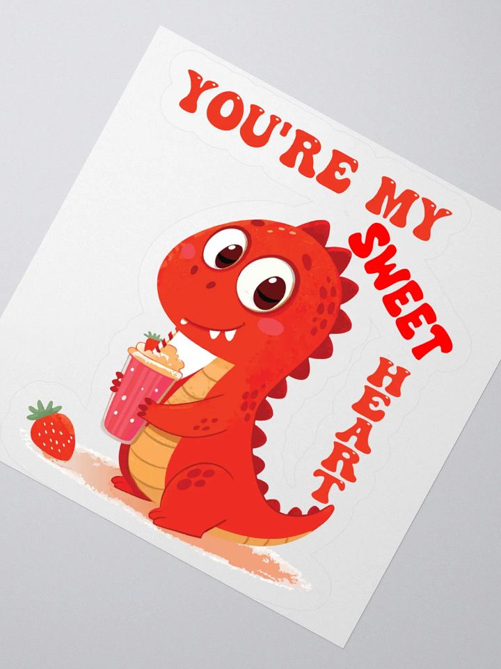 You're My SweetHeart Dino Kiss Cut Stickers product image (6)