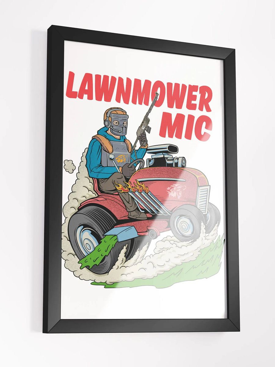 Lawnmower Mic | Framed Poster product image (3)