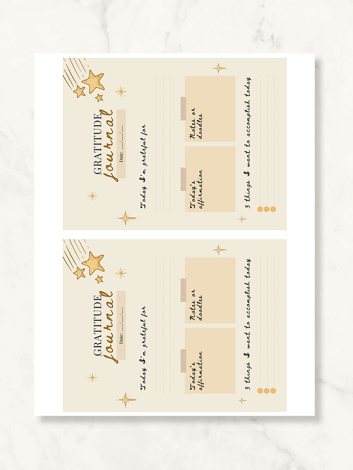 Daily Gratitude Journal Printable product image (2)