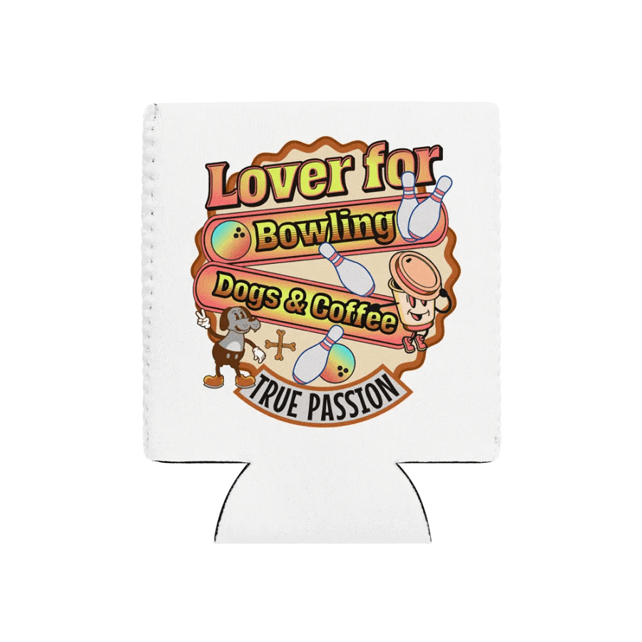 Lover For Dogs Coffee Bowling Can Cooler product image (1)