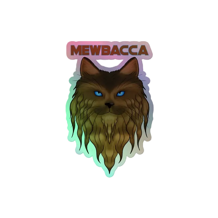 Mewbacca Holo Sticker product image (2)