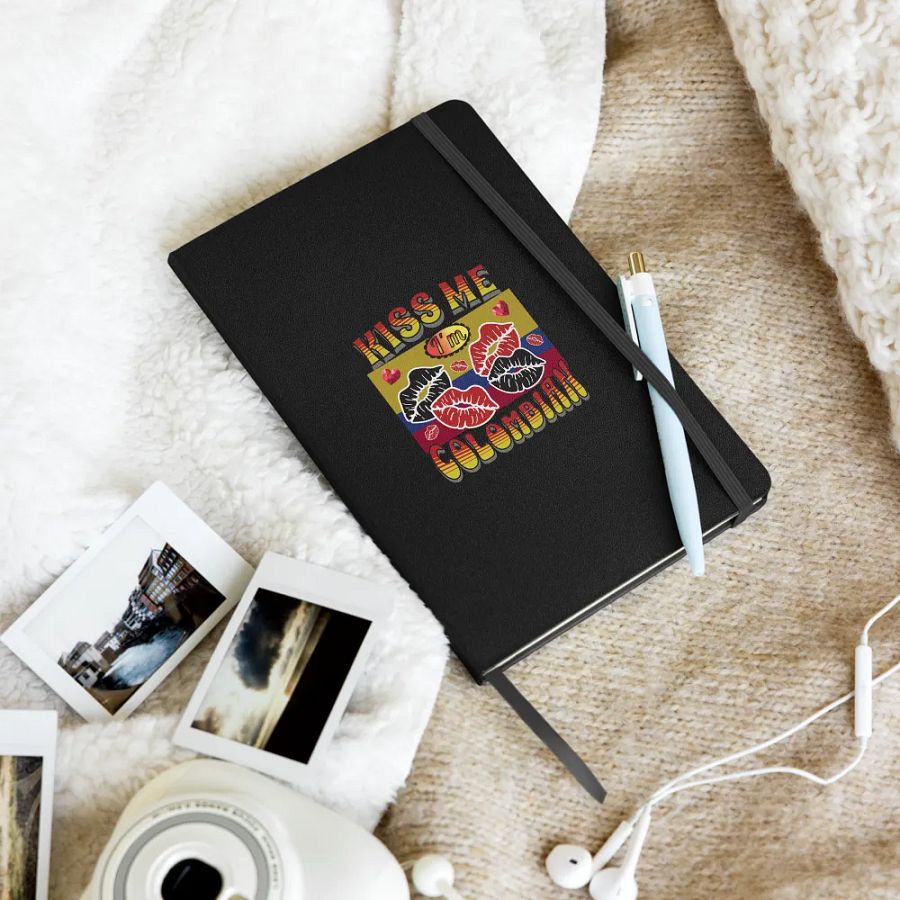 Kiss Me I'm Colombian Lips Hardcover Notebook product image (9)