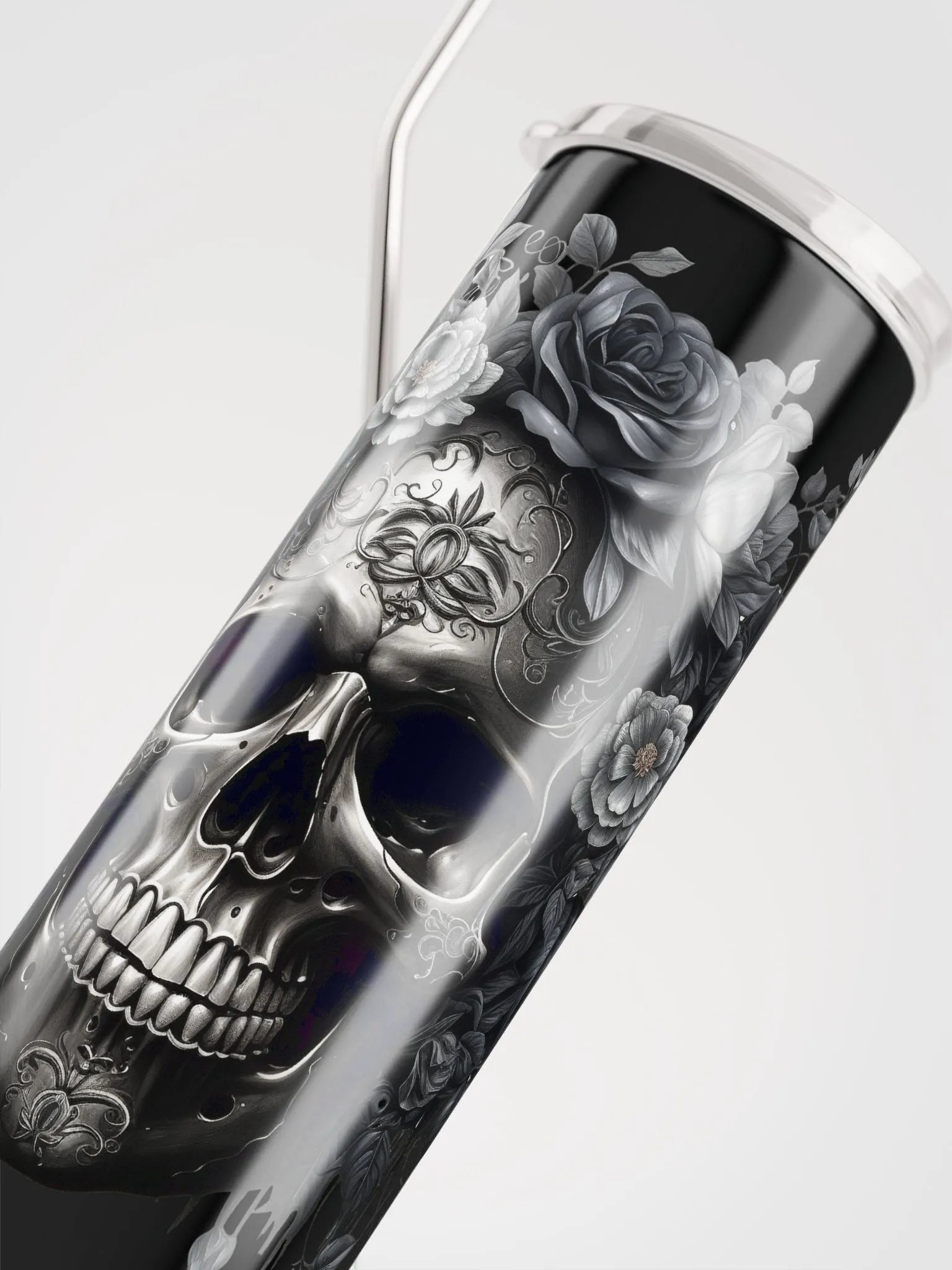 Black Floral Skull product image (5)