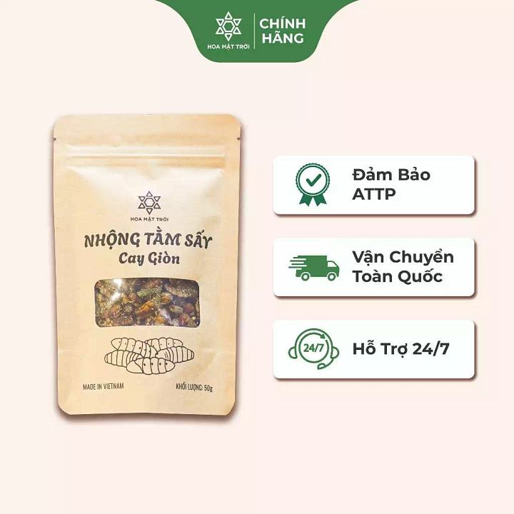 Nhộng tằm sấy cay giòn product image (1)