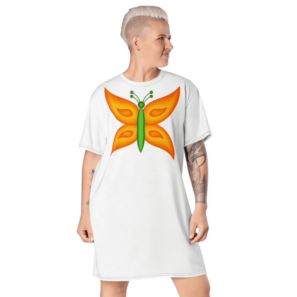 Alien Butterfly T-Shirt Dress product image (2)