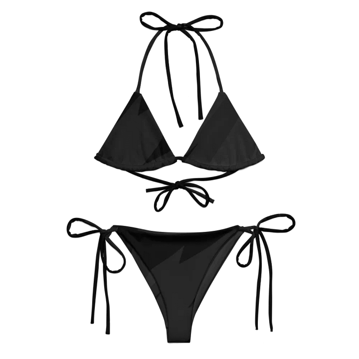 All-Over Print String Bikini - Black product image (2)