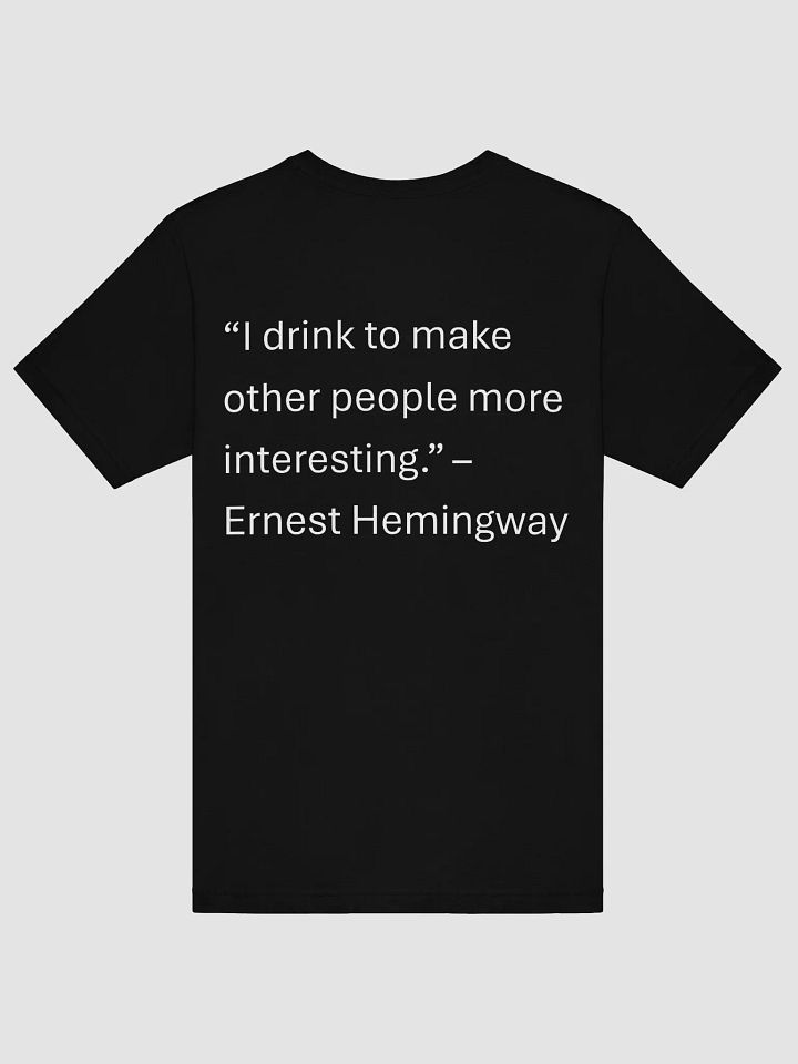 Dark T-Shirt (SM Logo) - Hemingway Quote product image (2)