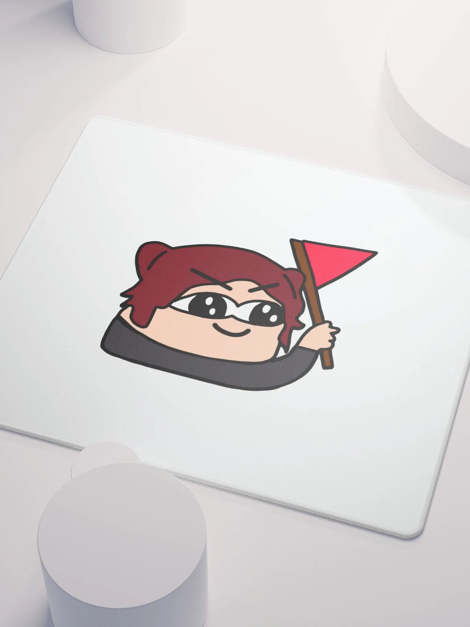 Tina Red Flag Mouse Pad product image (3)