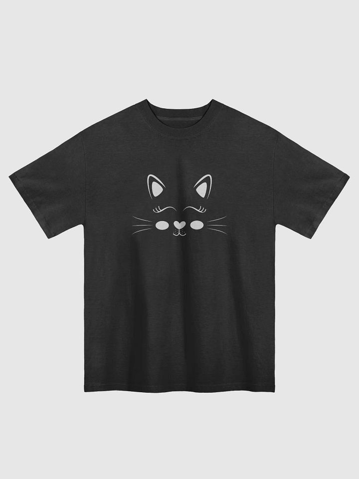 Cute Cat Oversized T-Shirt by AS Colour 5082 | Premium Faded Tee for Casual Style product image (1)