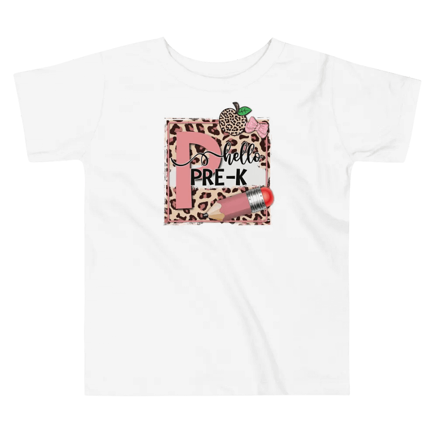 Leopard Pre-K Hello Toddler T-Shirt product image (4)