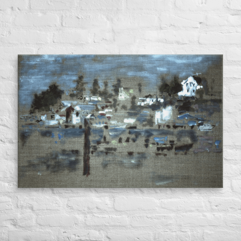 La Conner from Swinomish Reservation 1988 on canvas (26" x 40") product image (2)