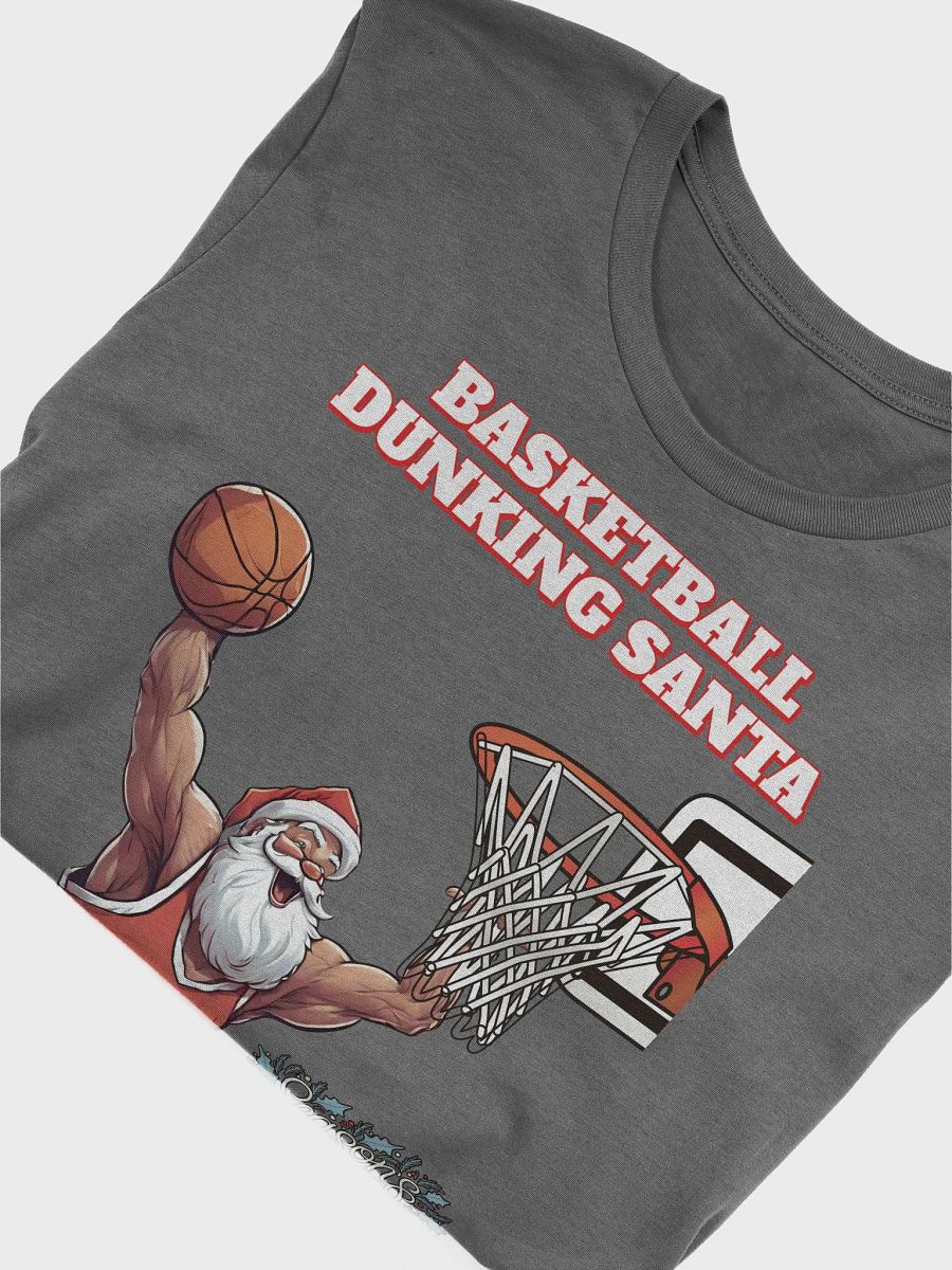 Basketball Dunking Santa T-shirt product image (25)