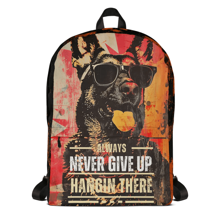 Hangin There German Shephed All-Over Print Backpack product image (2)