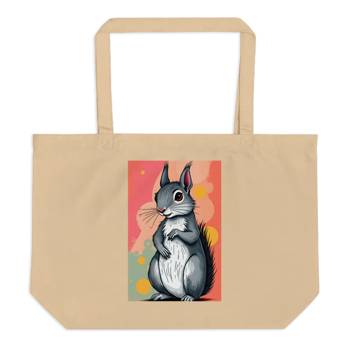 Whimsical Squirrel Organic Tote Bag product image (1)