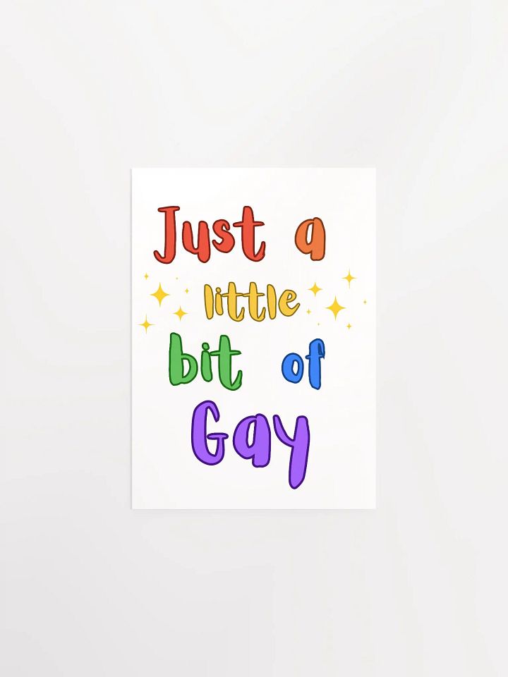just a little gay poster product image (1)