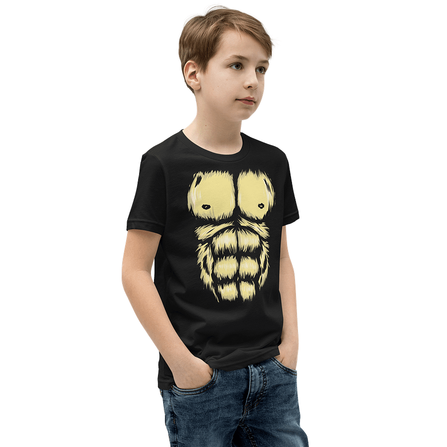 Gorilla Chest Muscle Halloween Costume Funny T-Shirt For Kids product image (6)