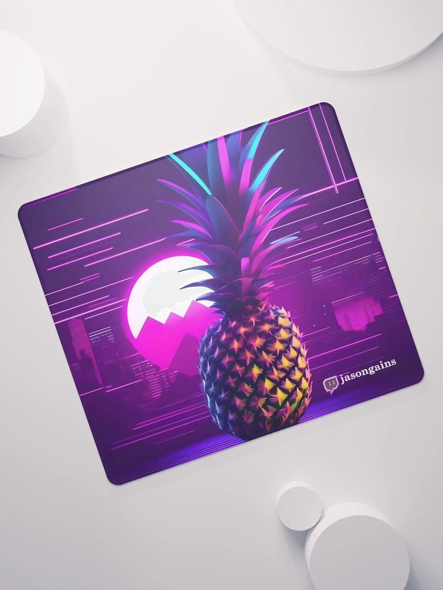 Neon Pineapple Cyberpunk Gaming Mouse Pad product image (11)
