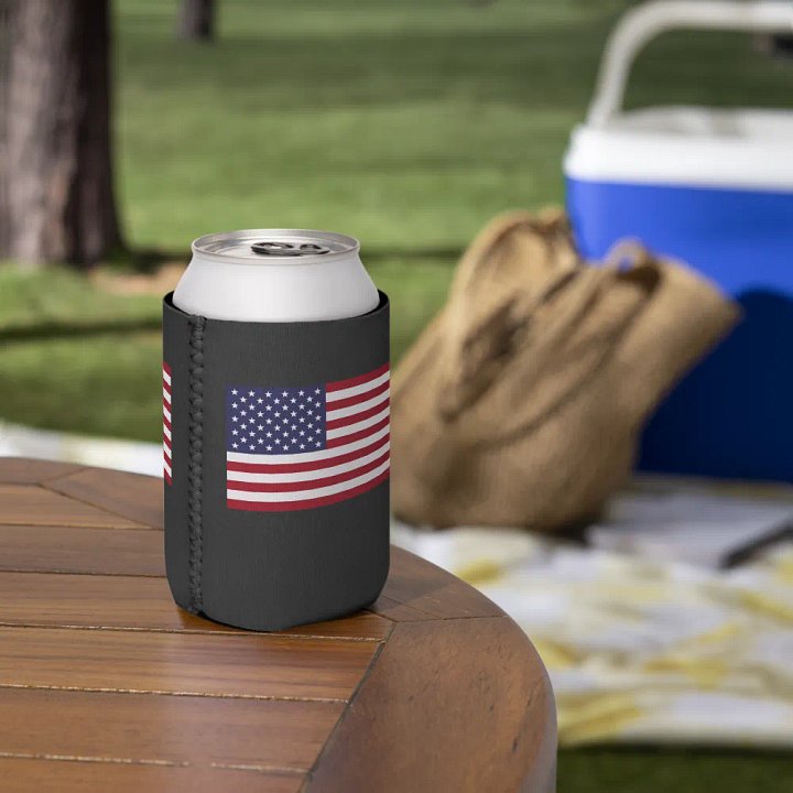USA Flag Can Coozie product image (2)