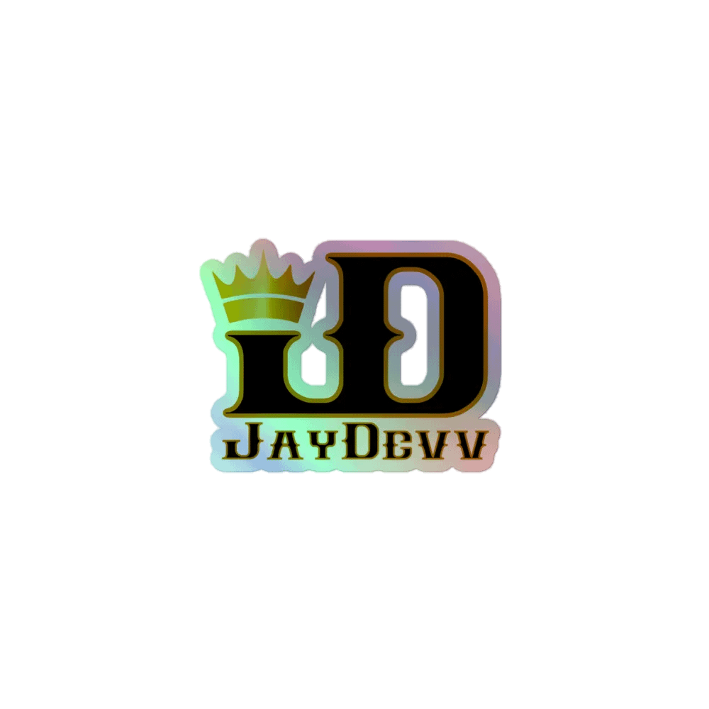 JayDevv Holographic Sticker product image (1)