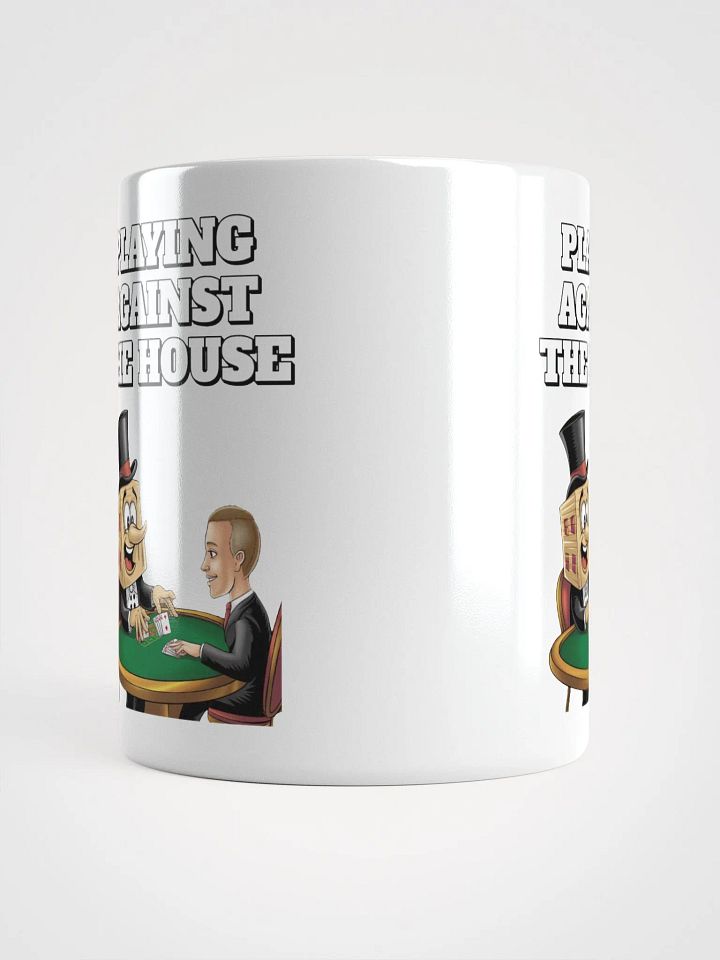 Playing Against The House - Funny Wordplay White Coffee Mug product image (4)