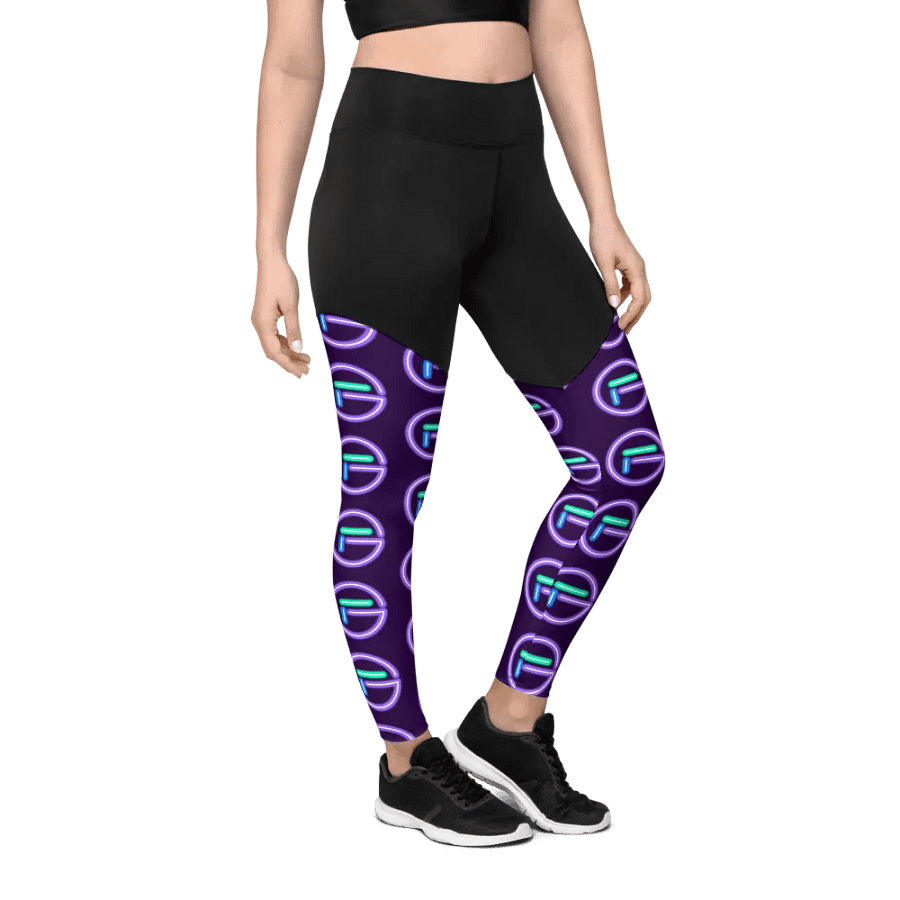 GloweFlye Purple Circle Logo Leggings product image (12)