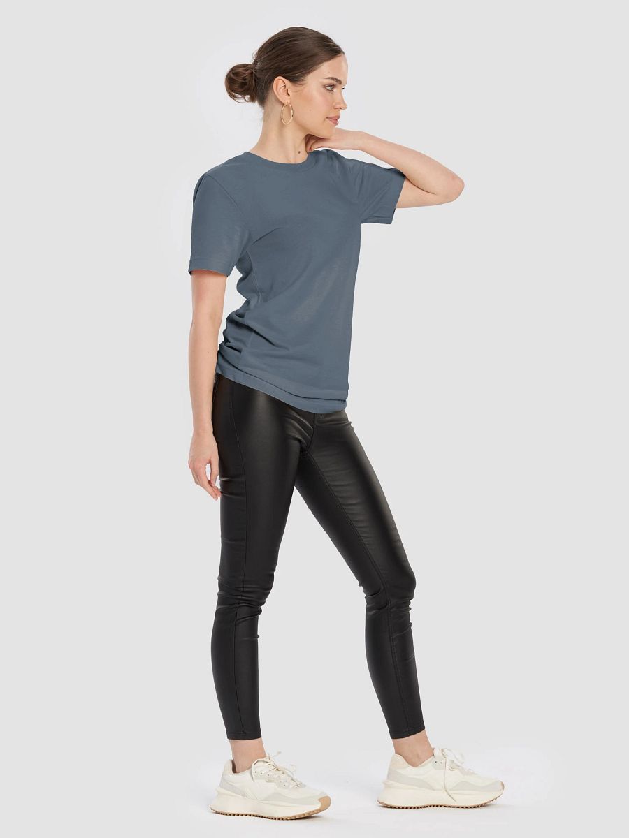 Plain Color Steel Blue T-Shirt product image (3)