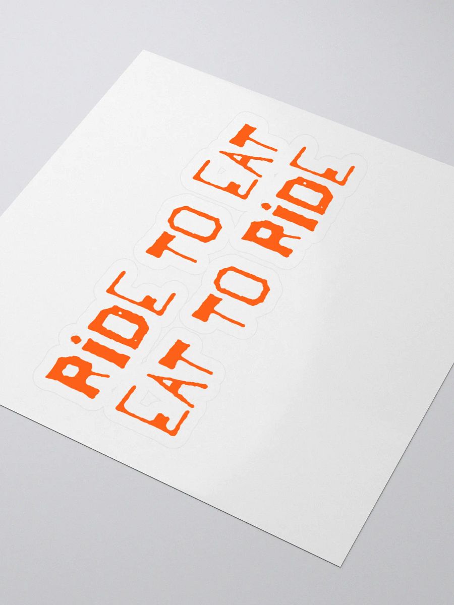 RIDE TO EAT EAT TO RIDE Sticker Set product image (3)