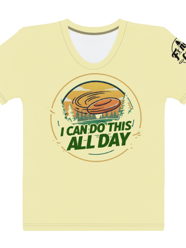 Fancy Lads Women's Yellow T-shirt "I Can Do This All Day" product image (1)