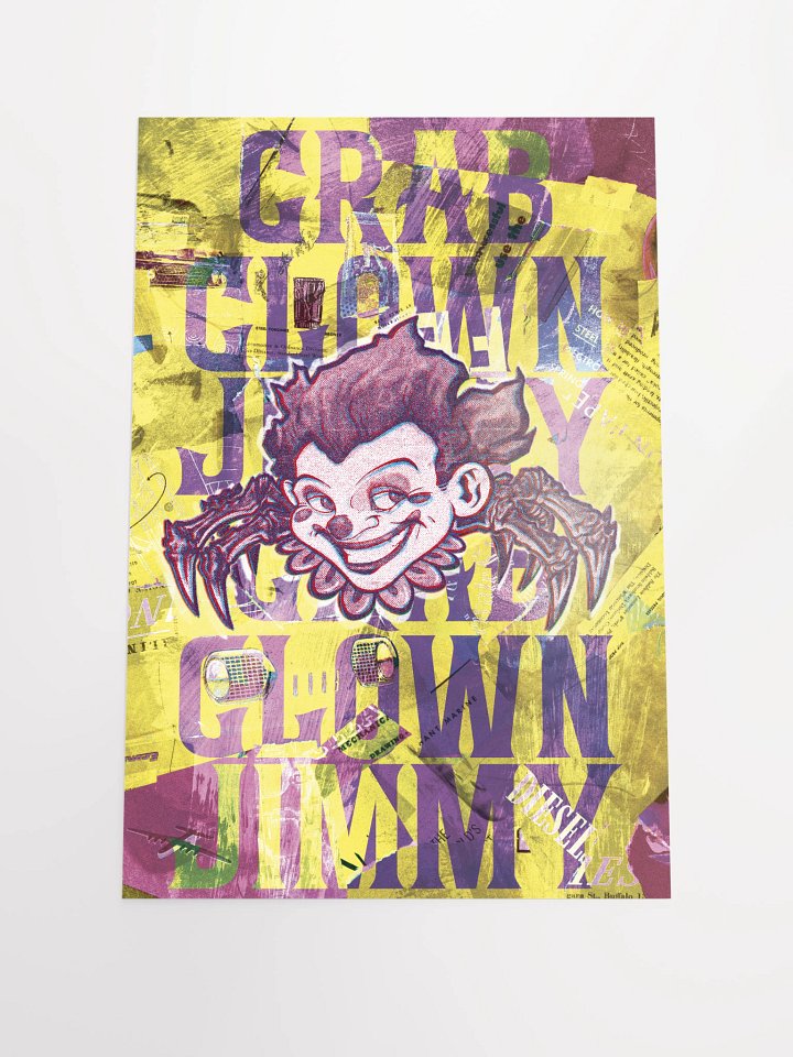 Crab Clown Jimmy 12x18 Clipping Poster product image (1)