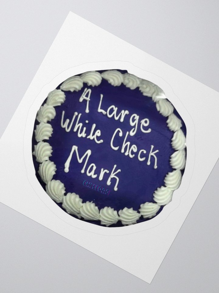 A Large While Check Mark sticker product image (7)