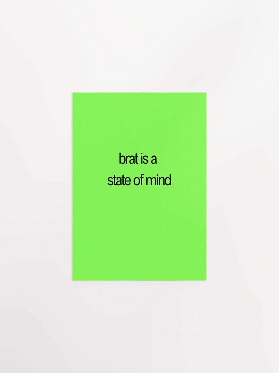 brat is a state of mind green poster product image (5)