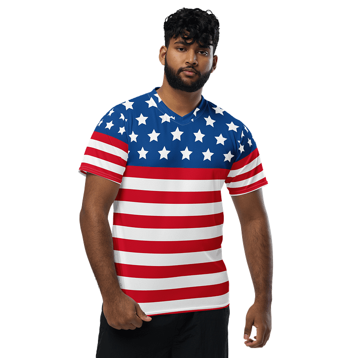Patriotic All-Over Print Sports Jersey product image (1)