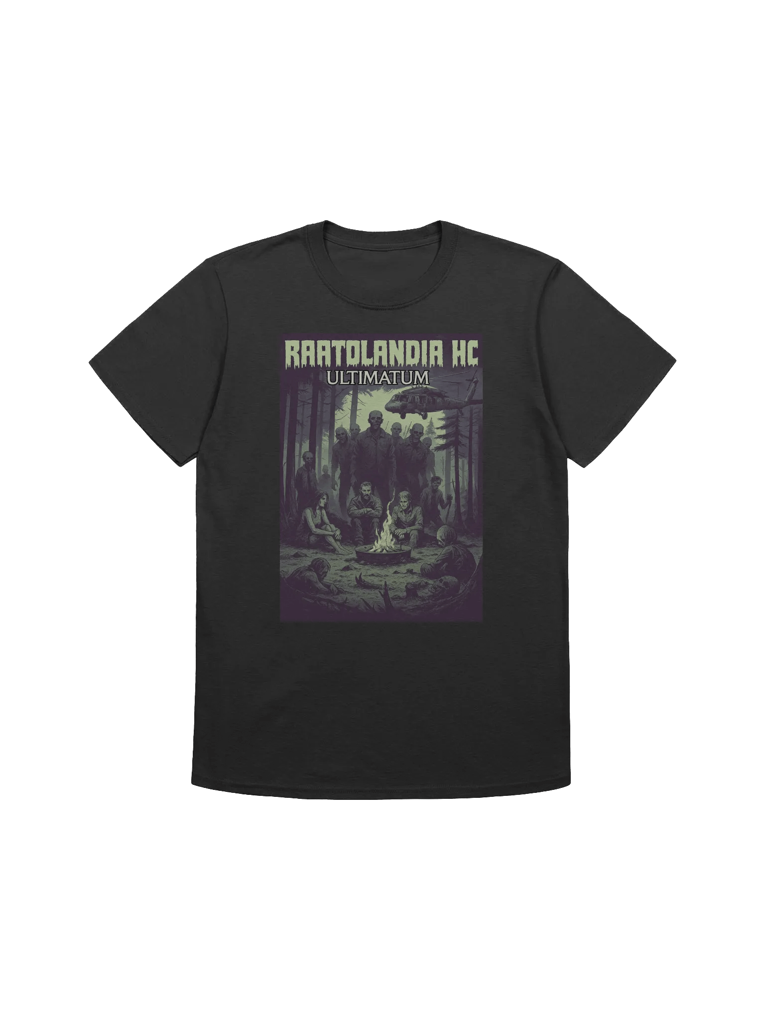 RAATOLANDIA - ULTIMATUM - T-PAITA - MUSTA product image (1)