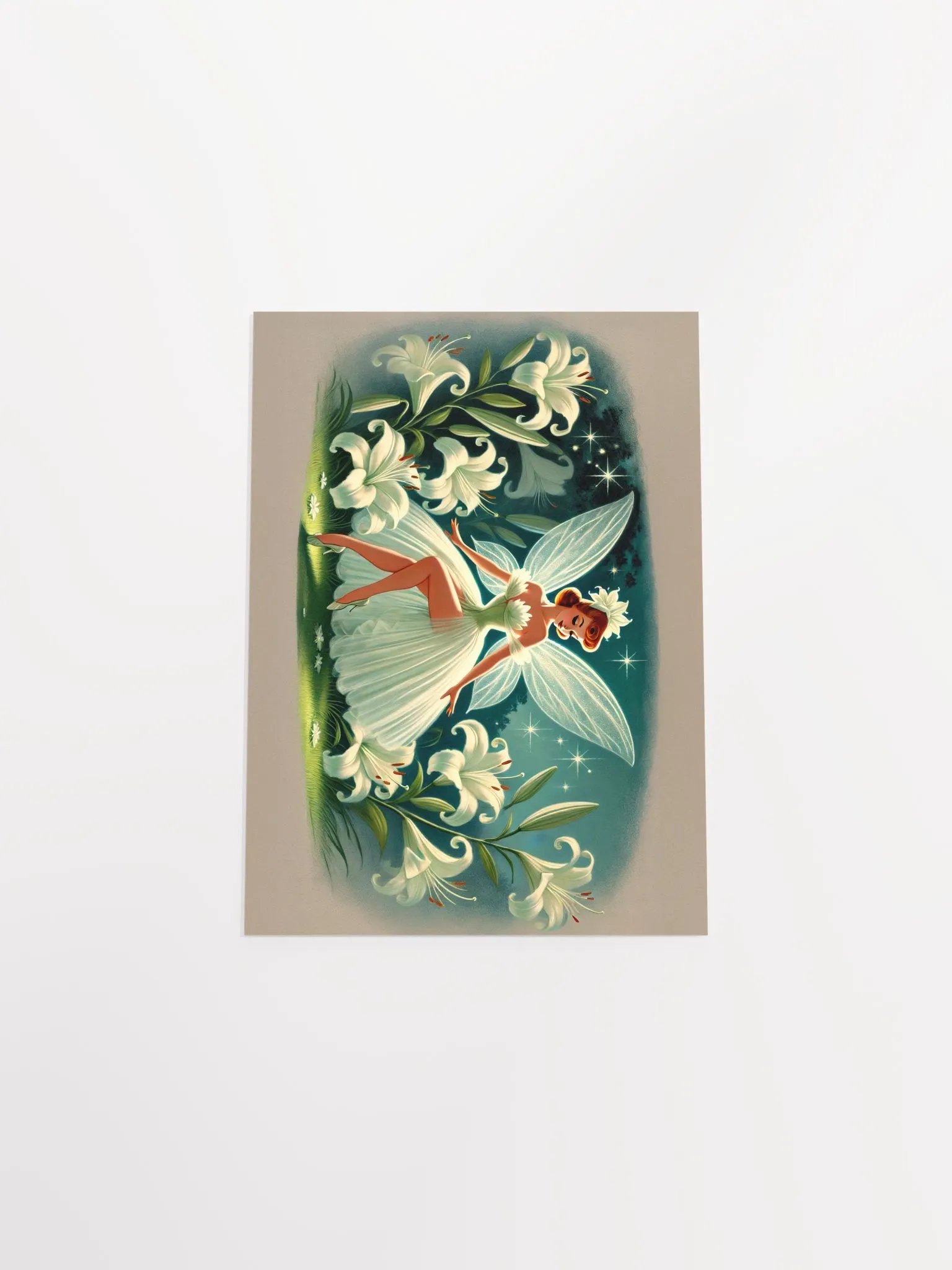 Beautiful Lily Fairy Whimsical Premium Matte Poster product image (26)