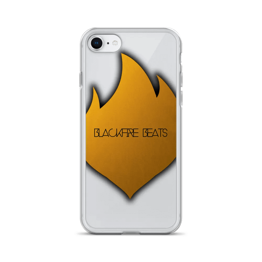 Clear Iphone Case - With Blackfire Beats text & Large Gold Logo product image (24)