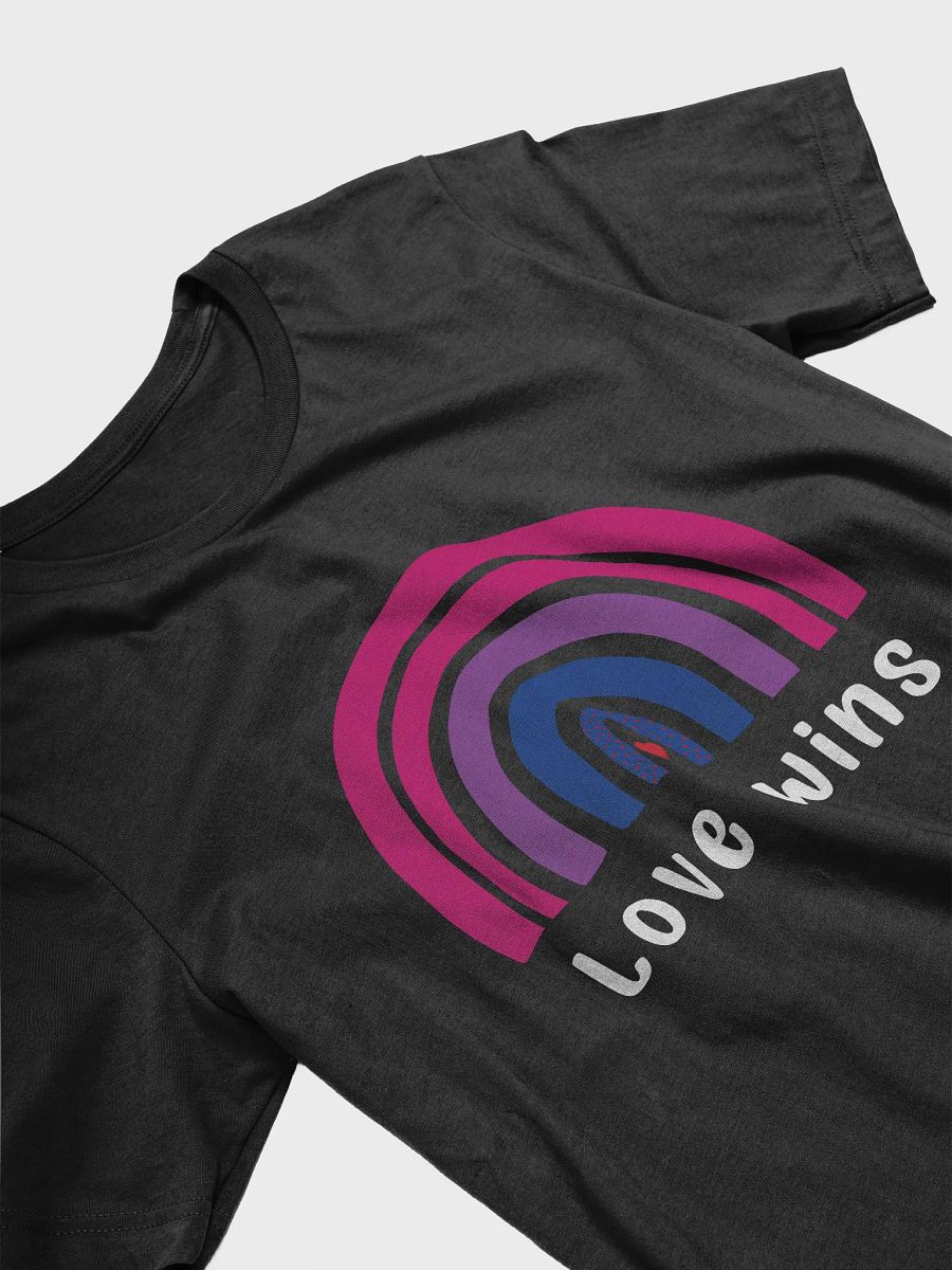 Love Wins LGBTQ Bisexual Pride Rainbow T-Shirt product image (3)