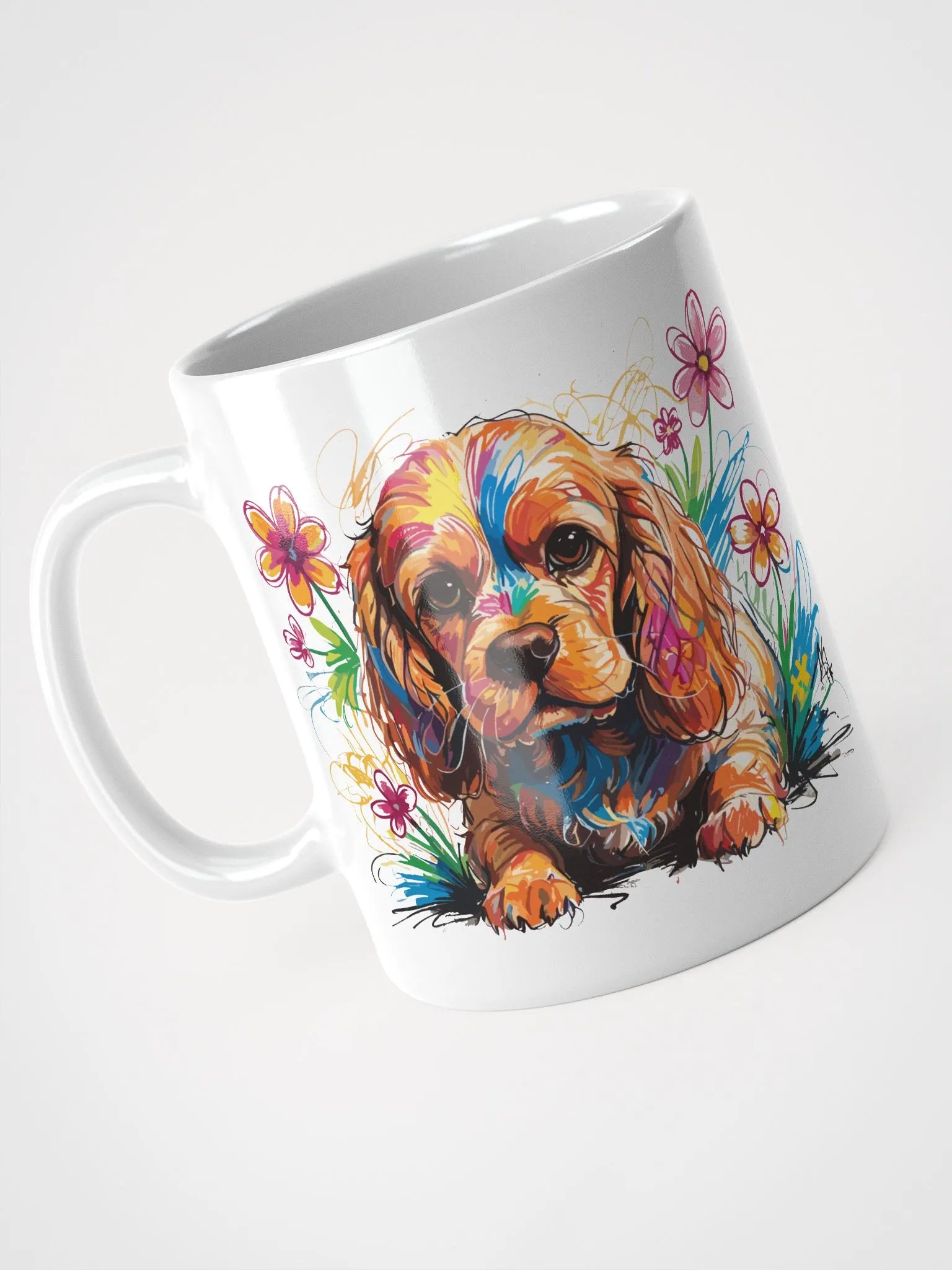 Scribbles Cocker Spaniel 7 , Mug product image (5)
