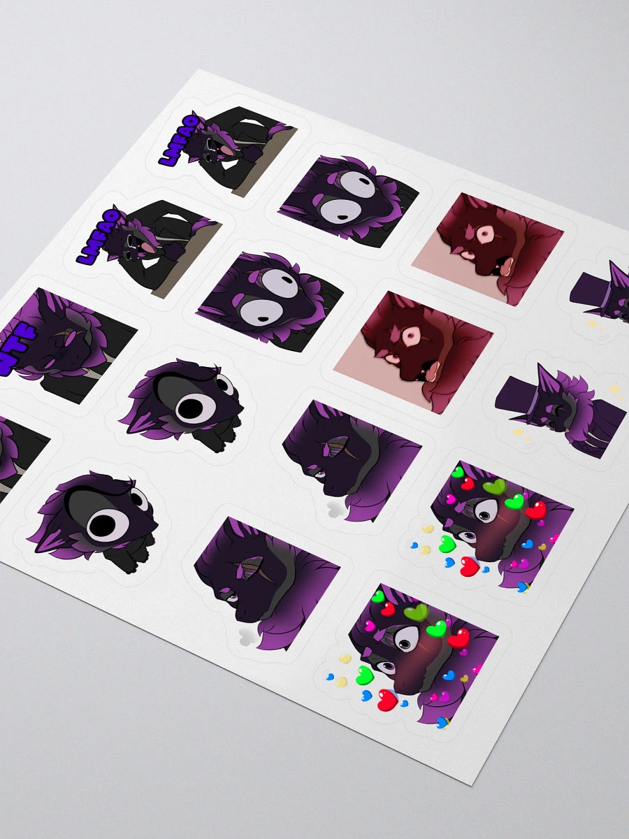 Nardoragon Wolf Emote Sticker Sheet! product image (3)