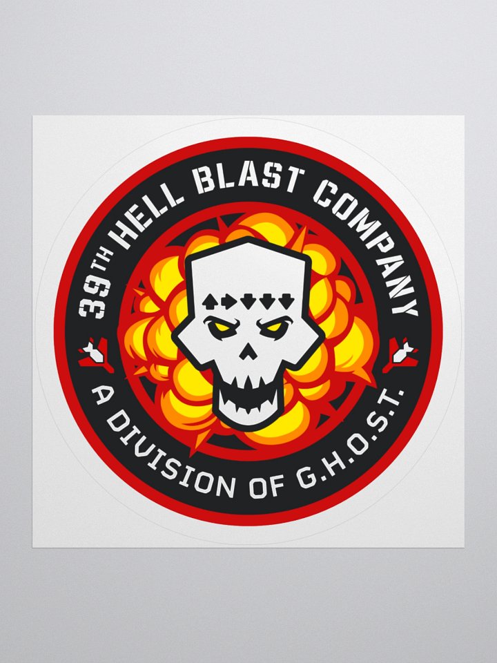 Hell Blast Flat Sticker product image (3)