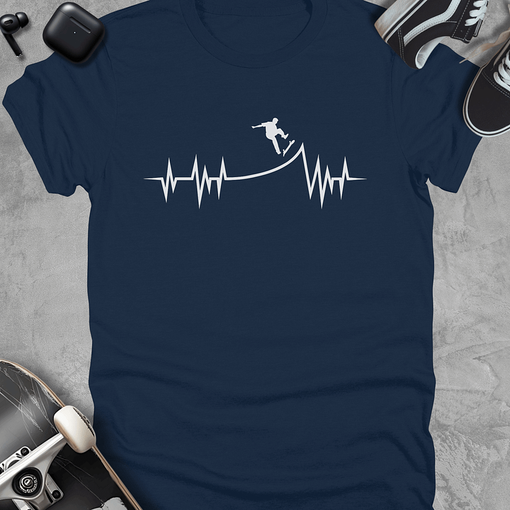 Skate heartbeat, Kids unisex t-shirt product image (2)