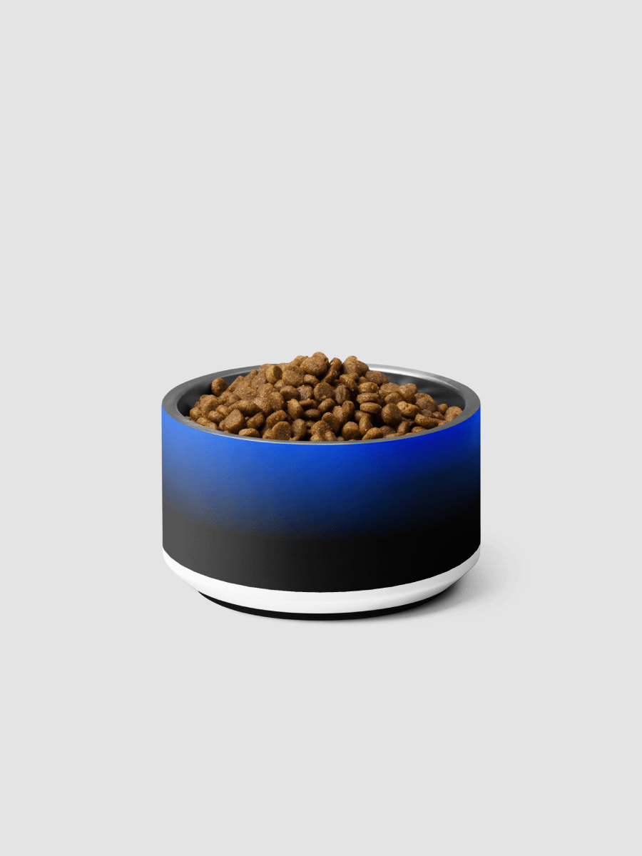 Blue Man Fans Hand Print Pet Bowl product image (3)