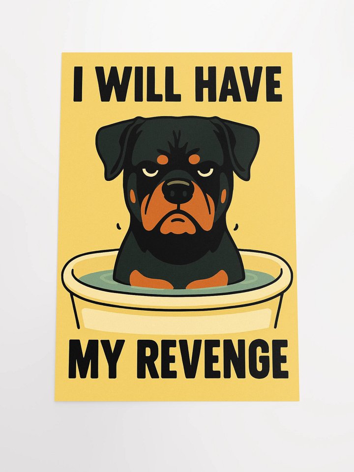 Rottweiler Bath Poster product image (2)
