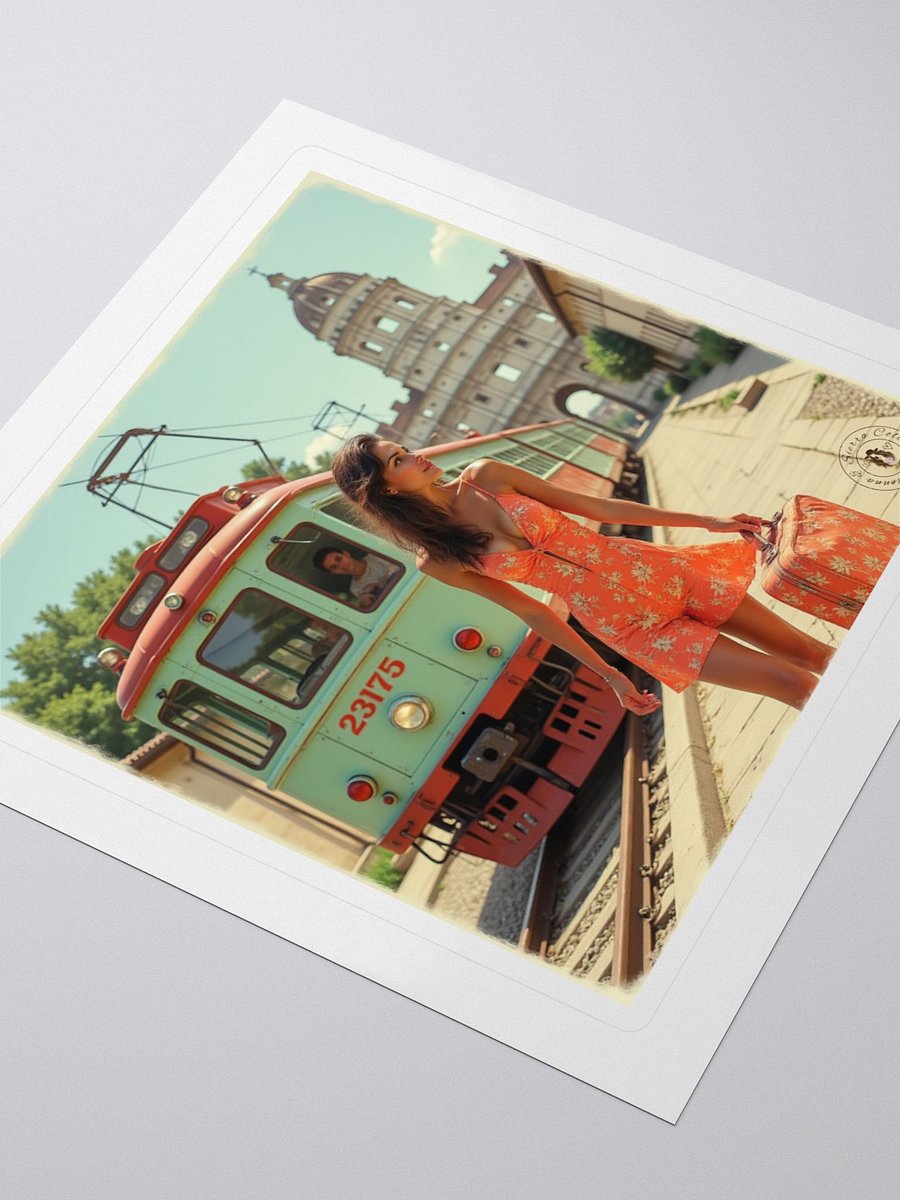 Elegant Escape Sticker – Vintage Railway Vibes product image (3)