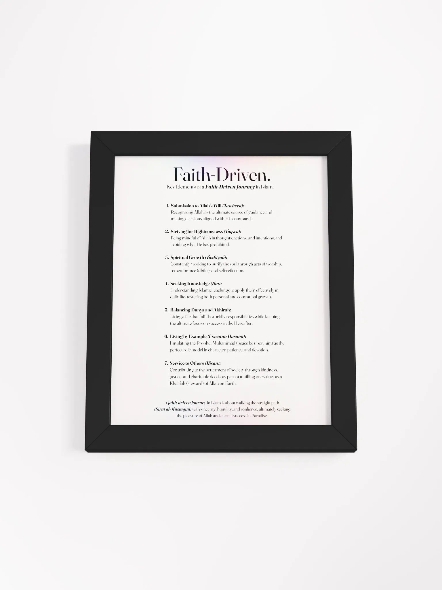 Faith Driven Journey - Black Frame product image (2)