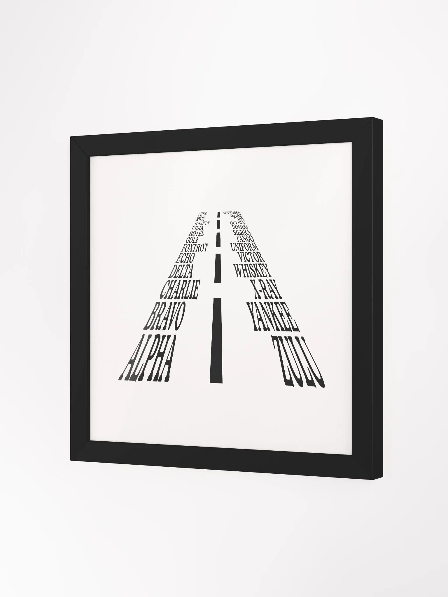 The Aviation Alphabet Runway Framed Poster product image (2)