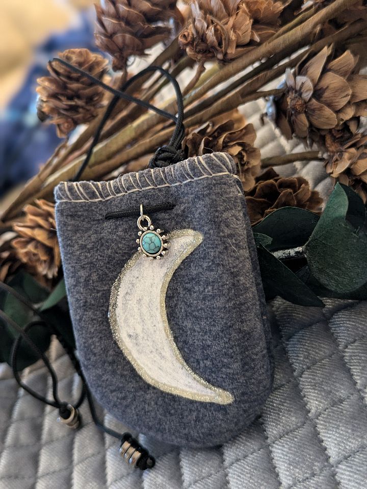 'Phases' Pouch Necklace product image (1)